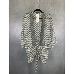 NWT Vintage 90s 2000s Silk Tie Top Size‎ Medium MSRP $138